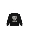 Moschino Baby Girl Sweatshirt  Hmf099 In Black