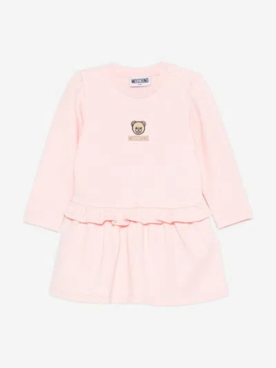 MOSCHINO MOSCHINO BABY GIRLS BEAR LOGO DRESS
