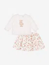 Moschino Baby Girls Floral Teddy Bear Skirt Set In Multi