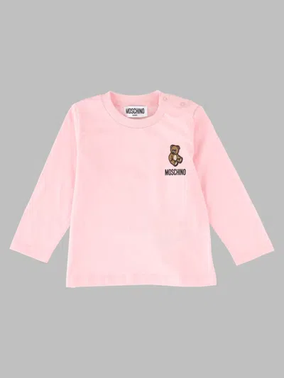 Moschino Baby Girls Long Sleeve Sweatshirt In Pink