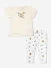 Moschino Baby Girls Teddy Bear Leggings Set In Beige