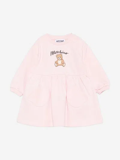 MOSCHINO MOSCHINO BABY GIRLS TEDDY BEAR SWEATER DRESS