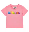 Moschino Baby Logo Cotton-blend T-shirt In White
