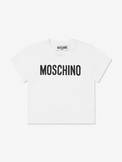 Moschino Baby Logo T-shirt In White