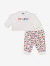 Moschino Baby Logo Tracksuit In White