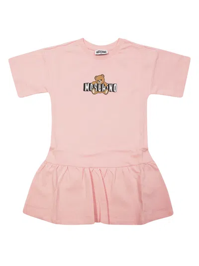 Moschino Baby Mini Suit T-shirt Toy In Rosa