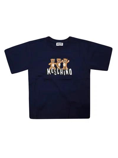 Moschino Baby Mini Toy Graphic T-shirt In Blu
