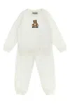 Moschino Baby 'moschino Teddy Bear' Sweatshirt + Joggers Set In White