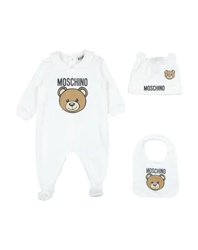 Moschino Baby Newborn Baby Accessories Set White Size 3 Cotton