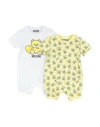 Moschino Baby Newborn Baby Jumpsuits & Overalls Yellow Size 1 Cotton In Multi