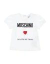 Moschino Baby Newborn Girl T-shirt White Size 3 Cotton, Polyester In White
