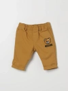 MOSCHINO BABY PANTS MOSCHINO BABY KIDS COLOR BROWN,F28057032
