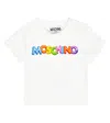 Moschino Baby Printed Cotton T-shirt In White