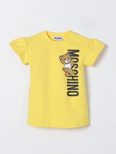 Moschino Baby Romper  Kids Color Yellow In Yellow