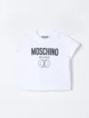 MOSCHINO BABY T-SHIRT MOSCHINO BABY KIDS COLOR WHITE,F41700001