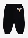 Moschino Baby Teddy Bear Logo Joggers In Black