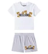 Moschino Baby Teddy Bear T-shirt And Shorts Set In White