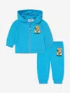 Moschino Baby Teddy Bear Tracksuit In Blue