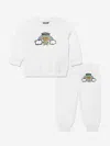 Moschino Baby Teddy Bear Tracksuit In Ivory