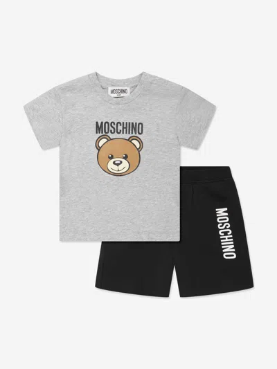 Moschino Multicolor Set For Baby Boy With Teddy Bear And Logo In Multicoloured