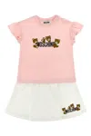 Moschino Baby 'teddy' T-shirt + Skirt Set