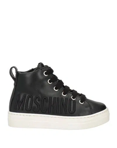 Moschino Baby Toddler Boy Sneakers Black Size 10c Leather