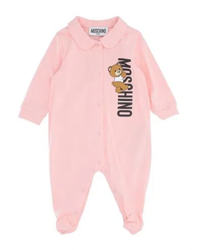 Moschino Baby Tutina Newborn Baby Jumpsuits & Overalls Light Pink Size 3 Cotton, Elastane