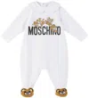 MOSCHINO BABY WHITE TOY PRINT JUMPSUIT