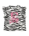 Moschino Baby Woman T-shirt White Size 12 Cotton, Elastane In Black