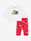 Moschino Baby Xmas Bear Trouser Set In Multicoloured