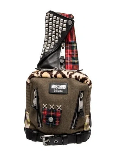 Pre-owned Moschino Backpack In Brown