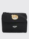 Moschino Teddy Bear-print Changing Mat And Bag Set In 黑色