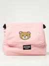 Moschino Teddy Bear-print Changing Mat And Bag Set In 粉色