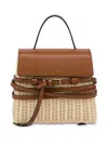 Moschino Woven Texture Shoulder Bag With Buckle