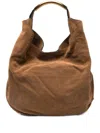 Moschino Medium Handle Me Suede Shoulder Bag