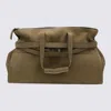 Moschino Beige Leather Bag In Brown