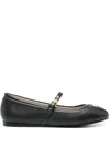 Moschino Women Ballet Flats With Lettering Logo
