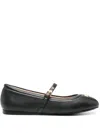 Moschino Women Ballet Flats With Lettering Logo