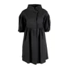 Moschino Balloon Sleeve Dress Coat - '10s In Black
