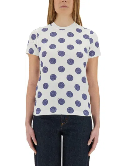 MOSCHINO MOSCHINO "BALLPOINT PEN POLKA DOTS" T-SHIRT