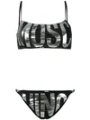 Moschino Bandeau Bikini In Black