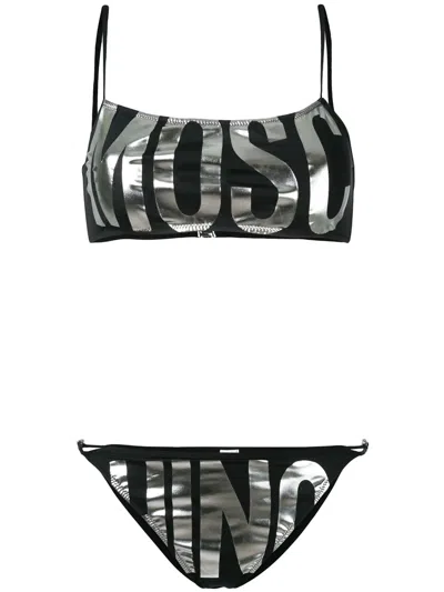 Moschino Bandeau Bikini In Black