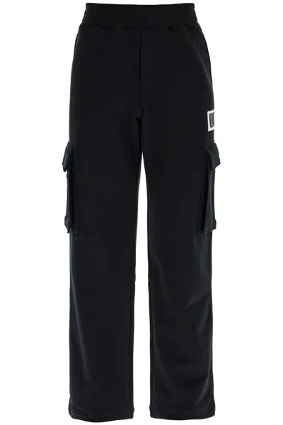 Moschino Barcode Jogging Pants In Black