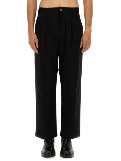 Moschino Casual Pants With Belt Loops In Black