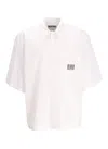 Moschino Barcode Poplin Shirt In White