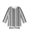 Moschino Barcode Print Dress In Black