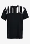 Moschino Barcode-print Cotton T-shirt In Black