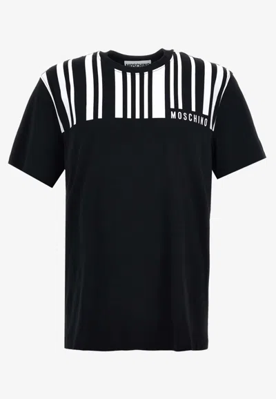 MOSCHINO BARCODE PRINT T-SHIRT