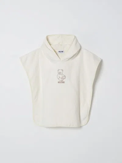 Moschino Bathrobe  Kids Color Yellow Cream In White