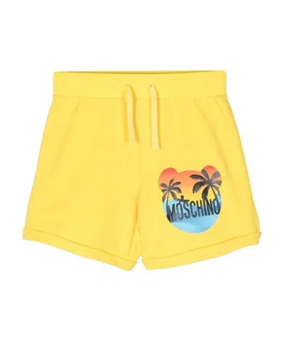 MOSCHINO BEACH-PRINT TRACK SHORTS